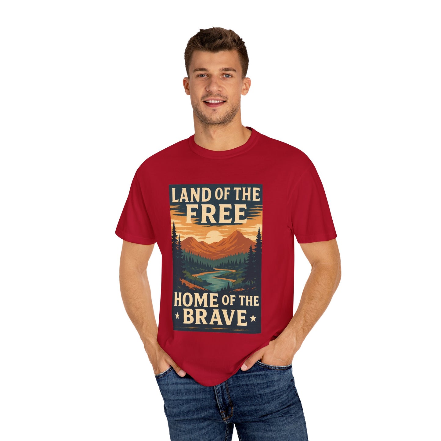 Land of the Free Home of the Brave Tee